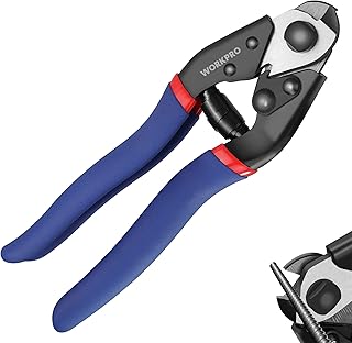 WORKPRO Pince Coupe-Câbles Forgé 190mm, Pince Coupante de Câble Métalliques, Mâchoire Durcie en Cr-V, Couper des Fils d