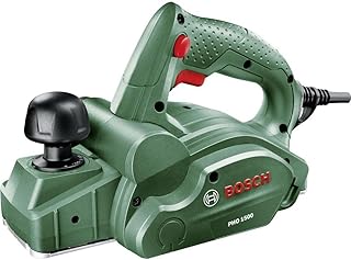 Bosch Home and Garden Rabot Filaire - PHO 1500 (550 W, Fer réversible pour rabot en carbure, clés six pans mâle, emballage carton) Vert