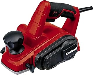 Einhell Rabot électrique TC-PL 750 (750 W, Largeur de rabotage 82 mm, Prise en main sûre et confortable) Livré avec une butée parallèle, une butée de profondeur, un fer CT