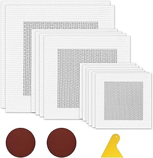 15 Pièces Rebouche Trou Mur, Bouche Trou Mur en Aluminium, Patch de Réparation de Mur，4/6/8 Pouces Patch De Réparation De Mur,Patch Auto-Adhésif En Maille Pour Cloisons Sèches