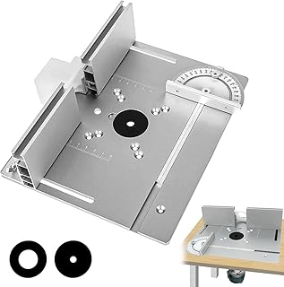 Table DéFonceuse Plaque Aluminium Costume, Table Fraisage Insert Avec Support De Torsion Coudé, DéFonceuse Plaque, Defonceuse A Bois Accessoire Pour Fraisage Rainurage Finition