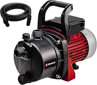 Einhell Kit Pompe d’arrosage de surface GC-GP 6538 Set (650 W, Hauteur de refoulement 36 m, Câble d‘alimentation 1,4 m, Corps en PVC, Livrée avec un tuyau d’aspiration de 7 m)