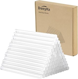 50 Pièces Bâtons de Colle Chauds 11mm x 200 mm, Transparents baton colle pour Pistolet à Colle Chaude, Séchage Rapide pour Bricolage, Artisanat, Réparations