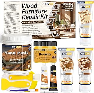 Grande Capacité Kit Réparation Parquet, Kit Reparation Bois, Mastic à Bois et Cire D
